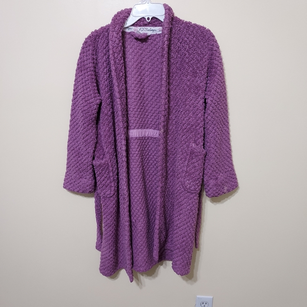 P.J. Salvage Lavendar Purple Cozy Robe Large 12-14 Loungewear Everyday
